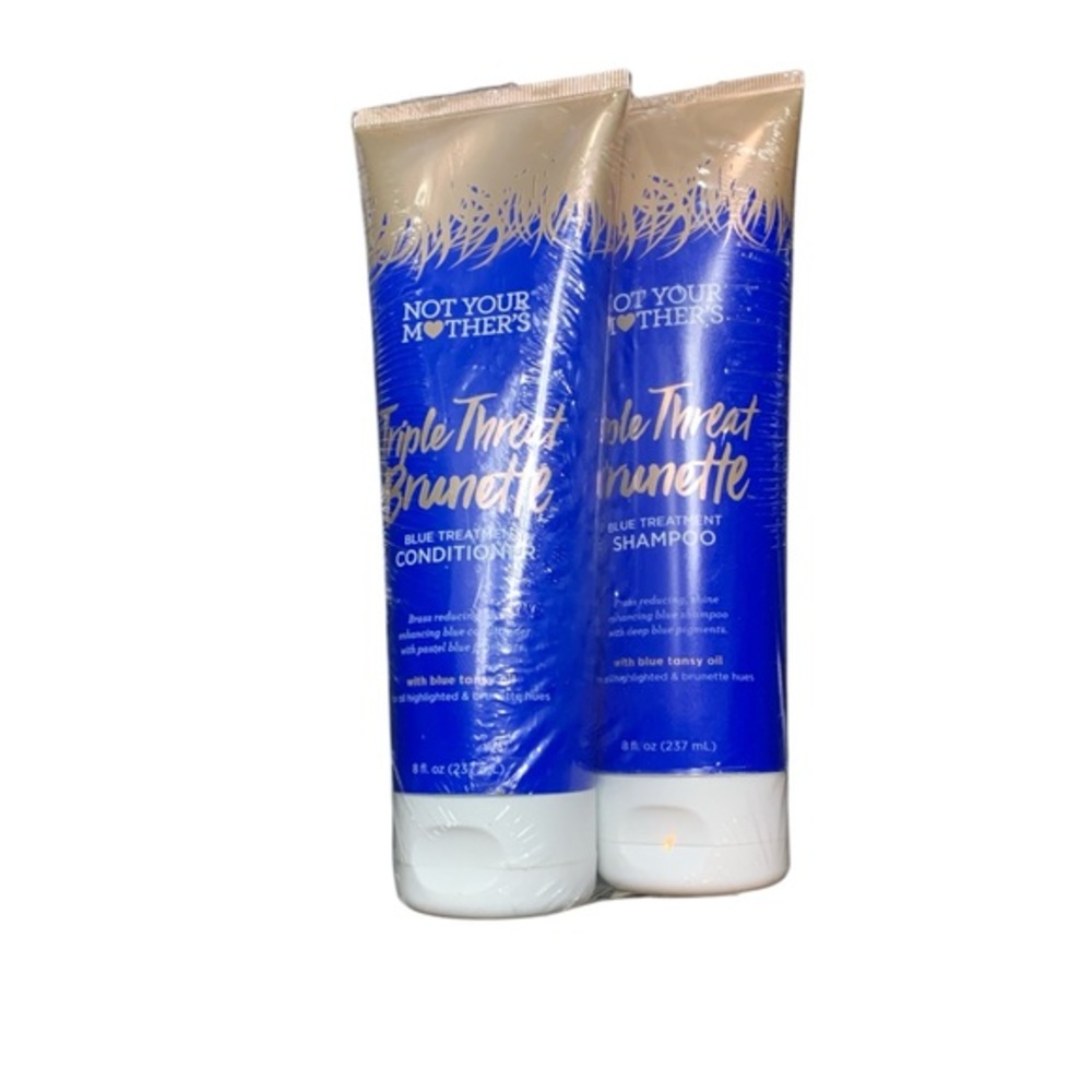 Not Your Mother's Triple Threat Brunette Blue Shampoo & Conditioner Set 8 oz NEW